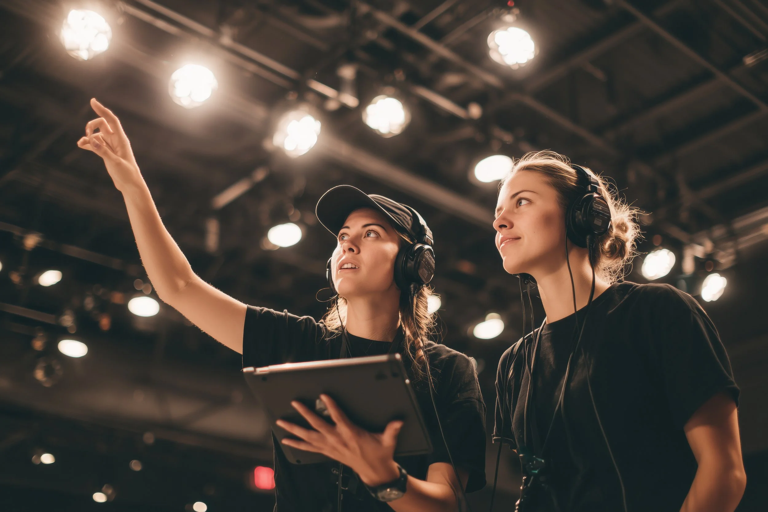 Different roles collaborating on a production